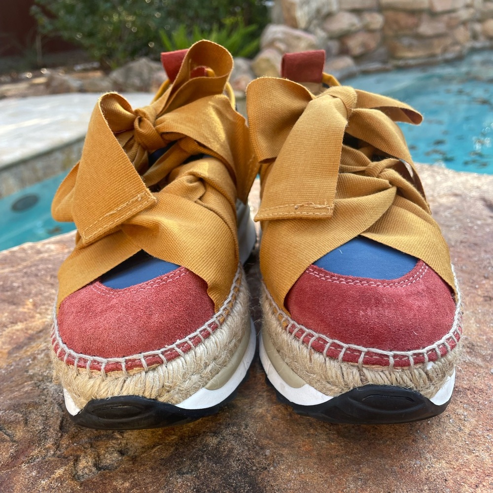 Free People “Chapmin” Multicolor Espadrille Sneaker - Picture 3 of 11